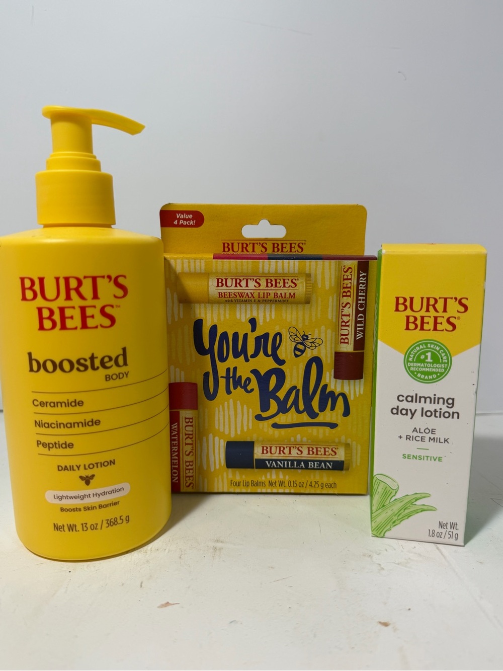 Burt's Bees Yellow Skincare & Lip Balm Gift Set
